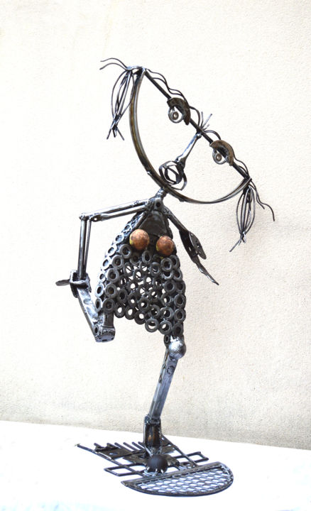 Sculpture intitulée "LA MARELLE sculpture" par Jean-Luc Lacroix (JL LACROIX), Œuvre d'art originale, Métaux