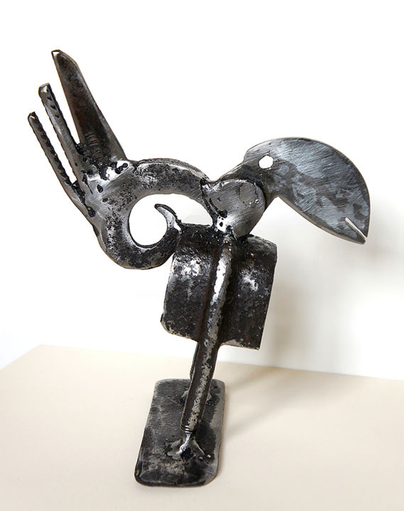 Escultura intitulada "PERSIFFLEUR" por Jean-Luc Lacroix (JL LACROIX), Obras de arte originais, Metais
