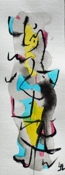 Peinture intitulée "Totem N° 4" par Jean Luc Logie, Œuvre d'art originale