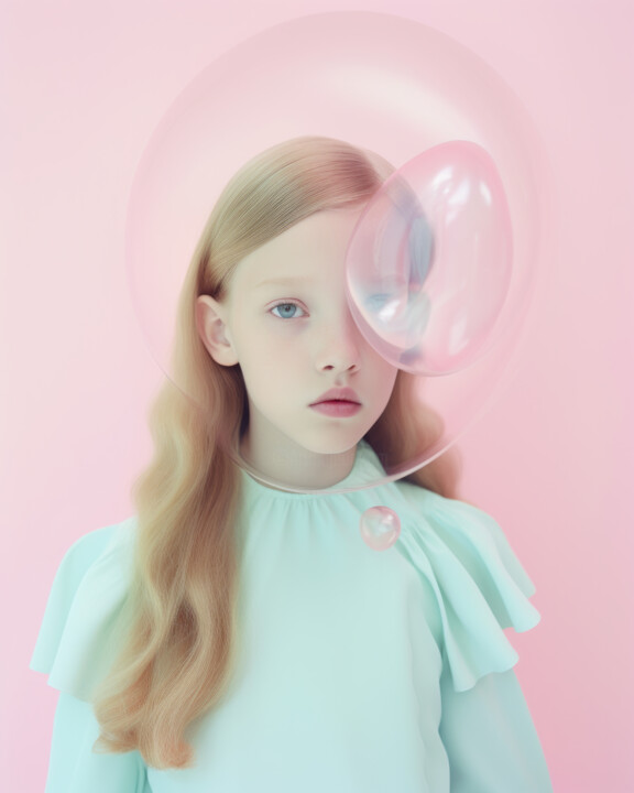 Arte digitale intitolato "Bubble 1" da Jean Luc Michon, Opera d'arte originale, Immagine generata dall'IA