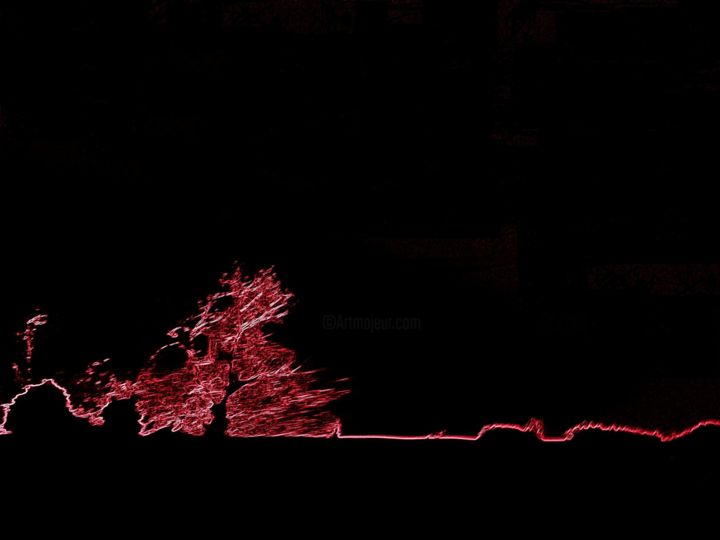Arts numériques intitulée "Néons Rouges.jpg" par Jean-Luc Perrault, Œuvre d'art originale, Peinture numérique