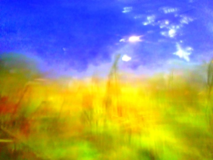 Arts numériques intitulée "Paysage Luminescent…" par Jean-Luc Perrault, Œuvre d'art originale, Peinture numérique