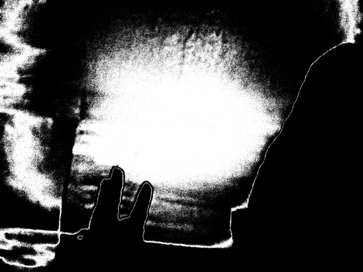 Photographie intitulée "Paysage au Noir (2)…" par Jean-Luc Perrault, Œuvre d'art originale, Photographie numérique