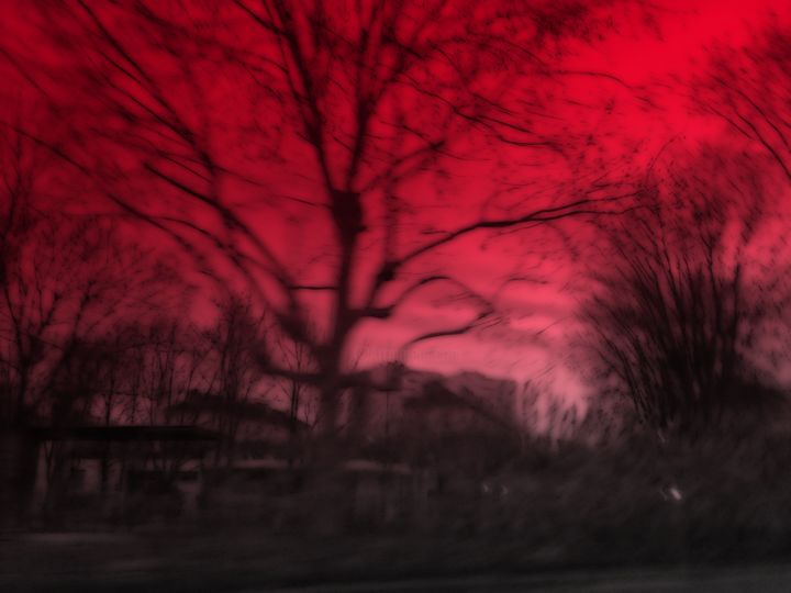 Photographie intitulée "Ciel Rouge.jpg" par Jean-Luc Perrault, Œuvre d'art originale