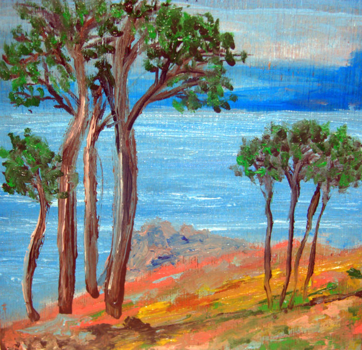 Schilderij getiteld "Pinus Sylvestris.jpg" door Jean-Luc Perrault, Origineel Kunstwerk
