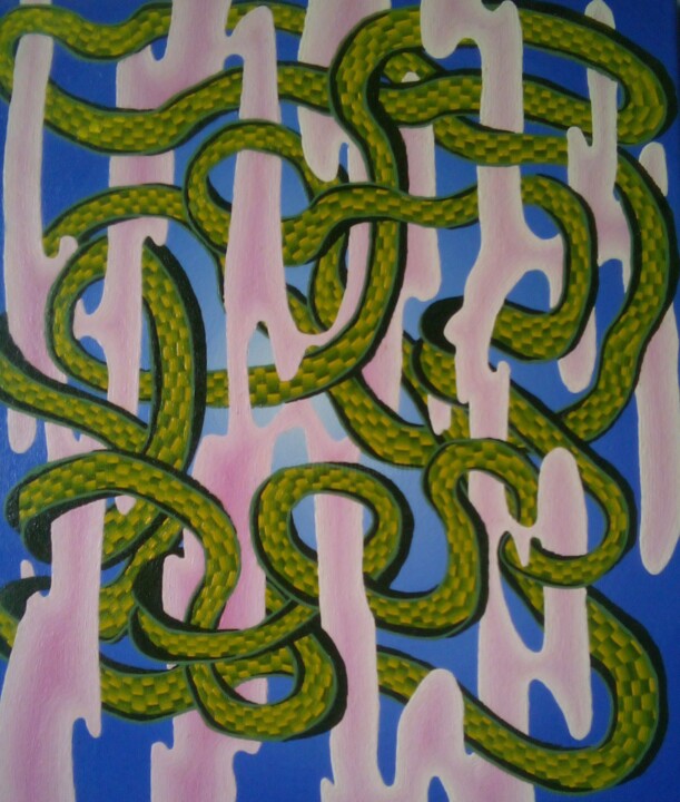 Peinture intitulée "sans titre 9" par Jean Marc Boissy, Œuvre d'art originale, Huile