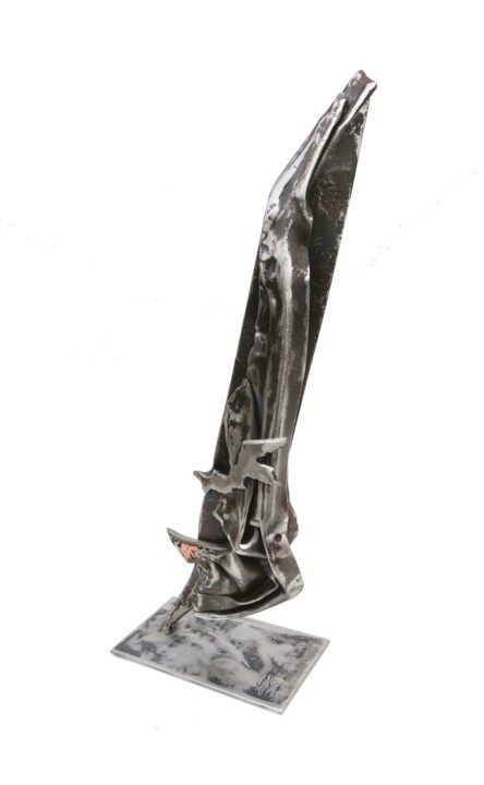 Escultura titulada "ENIGMA" por Jean-Marc Martinez, Obra de arte original, Metales