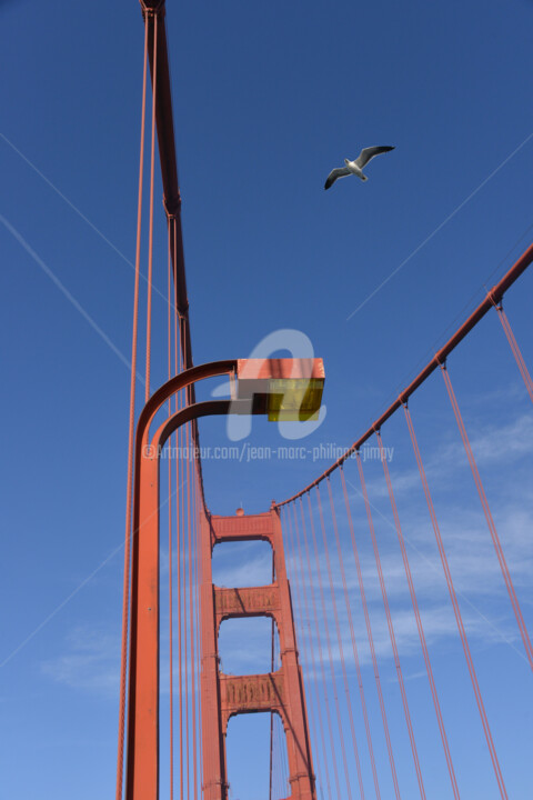 Photographie intitulée "GOLDEN GATE BRIDGE…" par Jean-Marc Philippe (Jimpy), Œuvre d'art originale, Photographie numérique