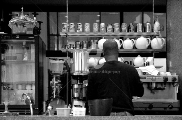 Fotografia zatytułowany „PAUSE CAFÉ” autorstwa Jean-Marc Philippe (Jimpy), Oryginalna praca, Fotografia cyfrowa