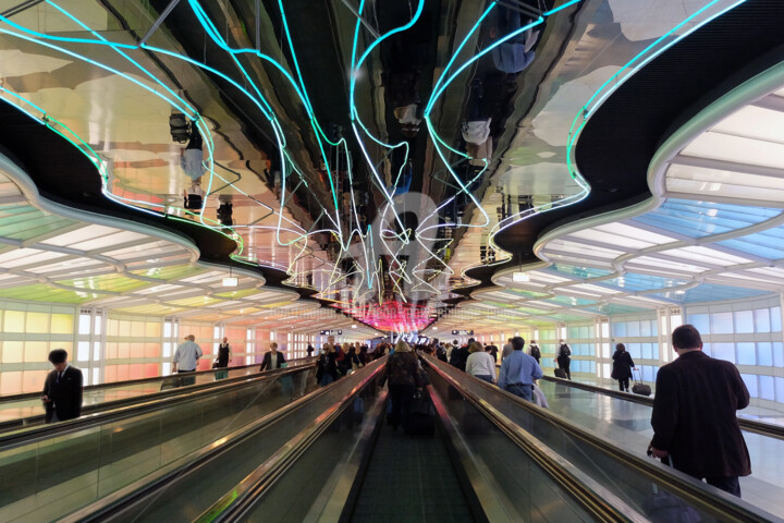 Photography titled "CHICAGO AIRPORT" by Jean-Marc Philippe (Jimpy), Original Artwork, Digital Photography