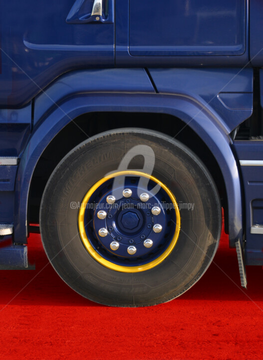 Photographie intitulée "BLUE TRUCK" par Jean-Marc Philippe (Jimpy), Œuvre d'art originale, Photographie numérique