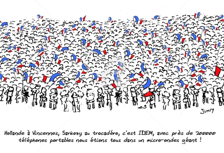 Drawing titled "MICRO ONDE" by Jean-Marc Philippe (Jimpy), Original Artwork, Marker