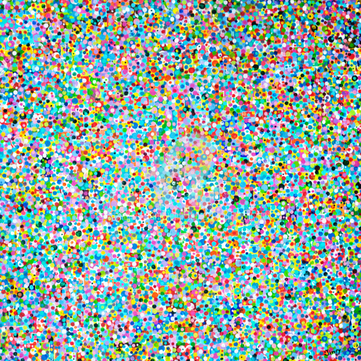 Painting titled "CONFETTIS" by Jean-Marc Philippe (Jimpy), Original Artwork, Acrylic