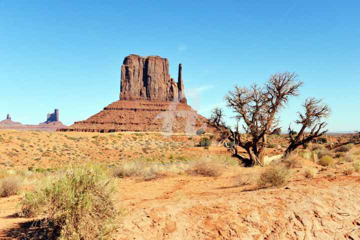 Photography titled "MONUMENT VALLEY AND…" by Jean-Marc Philippe (Jimpy), Original Artwork, Digital Photography
