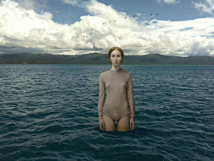 Arte digital titulada "LOUISA" por Jean-Marie Gitard (Mr STRANGE), Obra de arte original, Foto-montaje