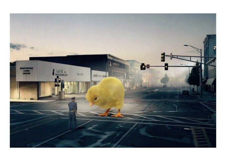 Arts numériques intitulée "Tweety" par Jean-Marie Gitard (Mr STRANGE), Œuvre d'art originale, Photo montage