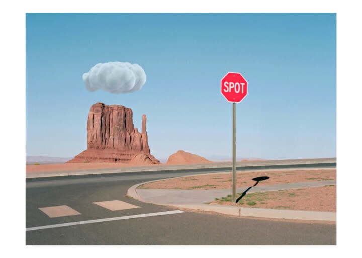 Arte digital titulada "The Spot" por Jean-Marie Gitard (Mr STRANGE), Obra de arte original, Collages digitales