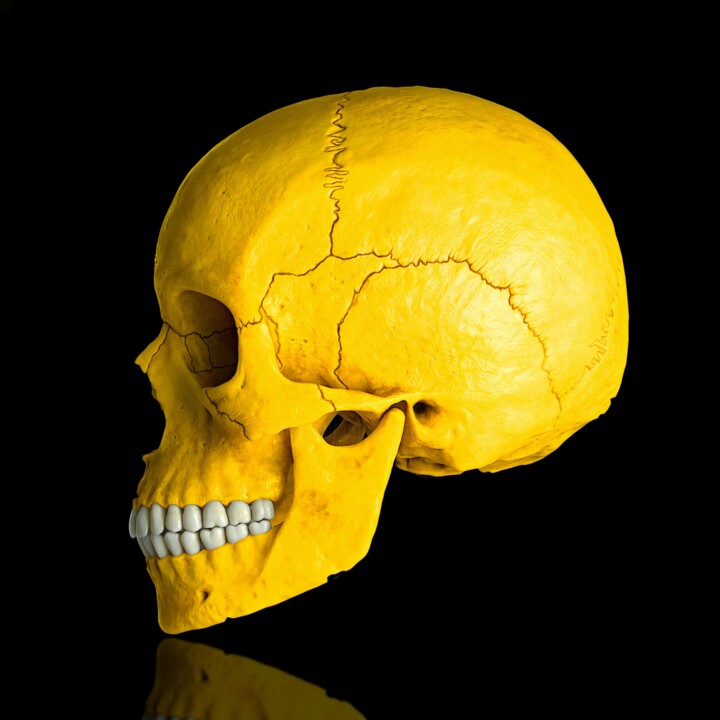 Digital Arts titled "Death in Yellow" by Jean-Marie Gitard (Mr STRANGE), Original Artwork, Photo Montage