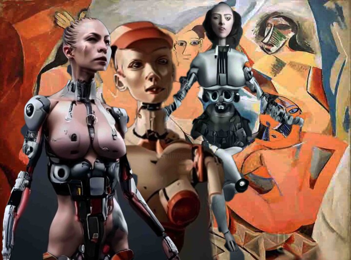 Digitale Kunst getiteld "<les nouvelles Demo…" door Jean-Marie Palacios, Origineel Kunstwerk, AI gegenereerde afbeelding