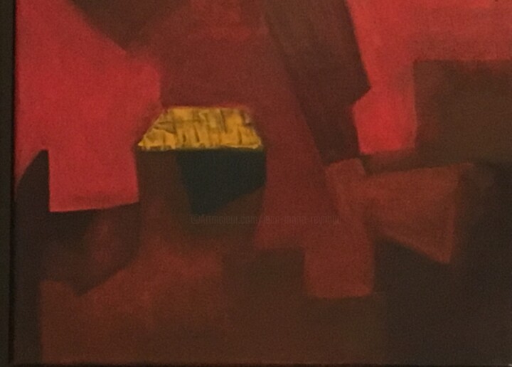 Painting titled "Je vois rouge!!!" by Jean-Marie Reynaud (jmry), Original Artwork