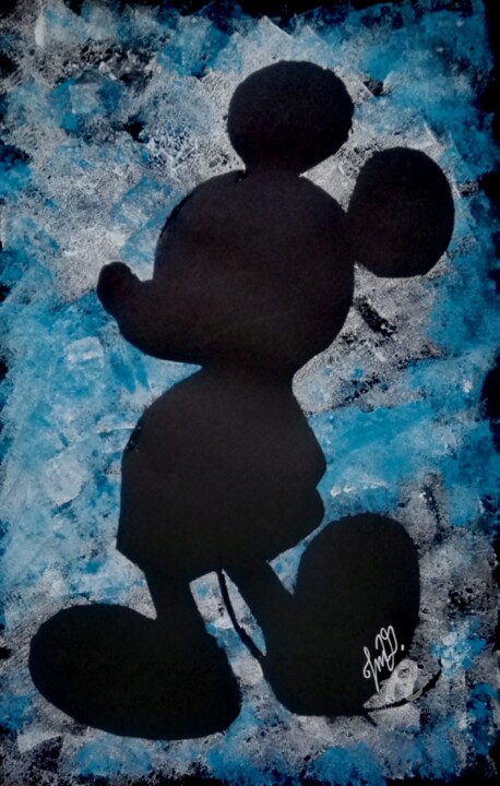 Painting titled "Mickey" by Jean-Marie Vandaele, Original Artwork