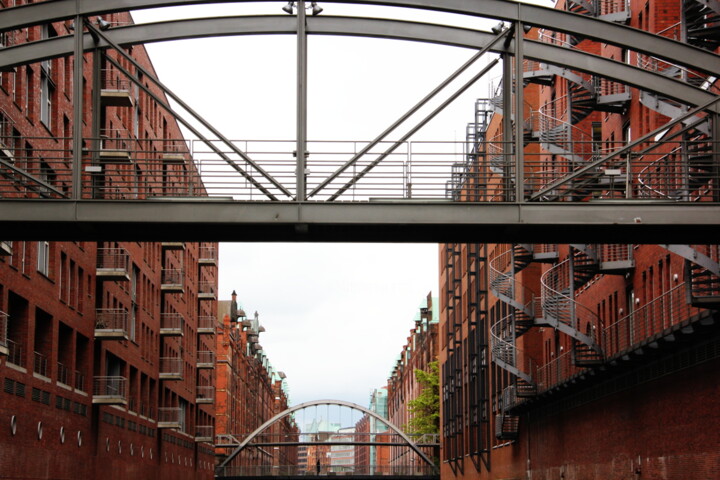 Photographie intitulée "hambourg #4" par Jean-Marie Virat, Œuvre d'art originale, Photographie numérique