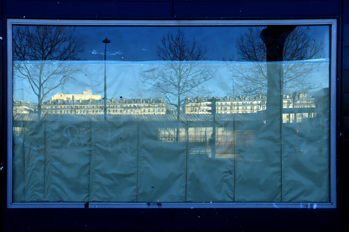 Fotografie getiteld "du côté de la gare…" door Jean-Marie Virat, Origineel Kunstwerk, Digitale fotografie