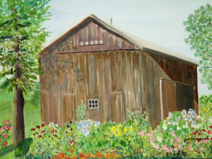 Painting titled "The Griswold Garden" by Jean Maynard, Original Artwork