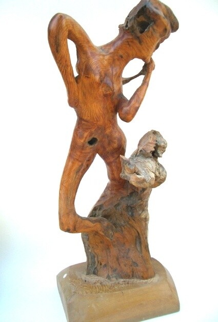 Sculpture intitulée "femme violon" par Jean Michel Diano, Œuvre d'art originale