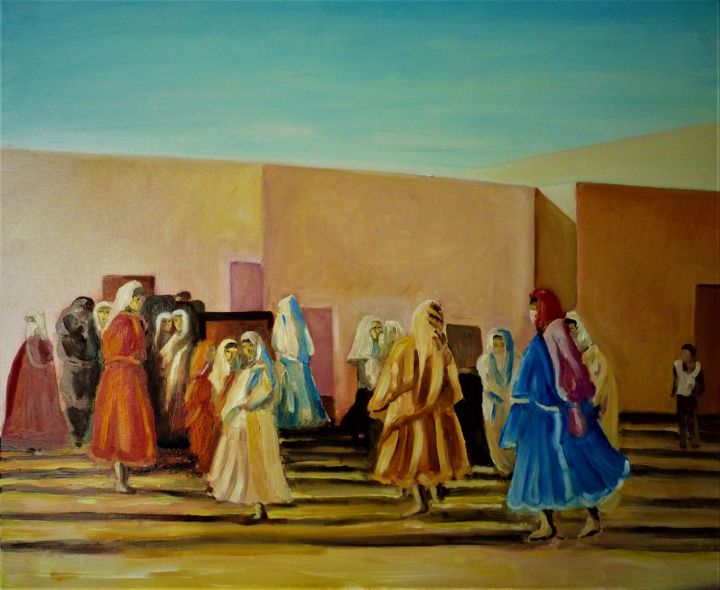 Painting titled "hassi messaoud souv…" by Jean Gaborieau, Original Artwork