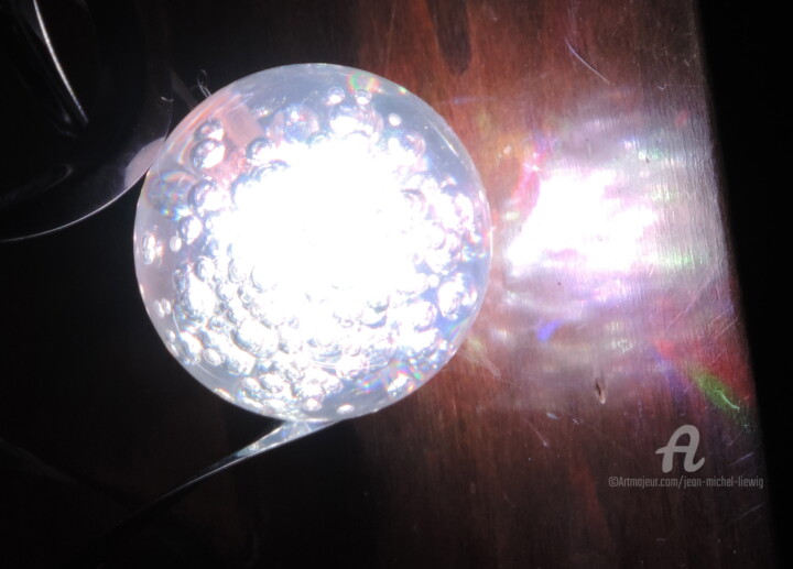 Fotografia intitulada "Boule de cristal" por Jean-Michel Liewig, Obras de arte originais