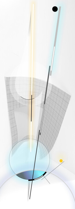 Arts numériques intitulée "N°3719" par Jean Paul Baret, Œuvre d'art originale, Travail numérique 2D