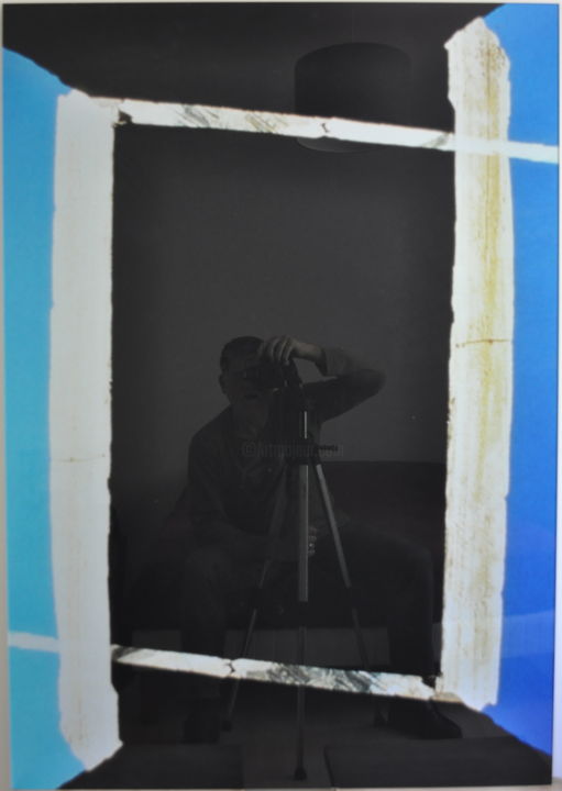 「Hommage à Nicolas d…」というタイトルの写真撮影 Jean Paul Chenaudによって, オリジナルのアートワーク, アナログ写真 ガラスにマウント