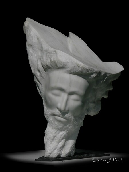 Sculpture titled "Christ" by Jean-Paul Daire, Original Artwork
