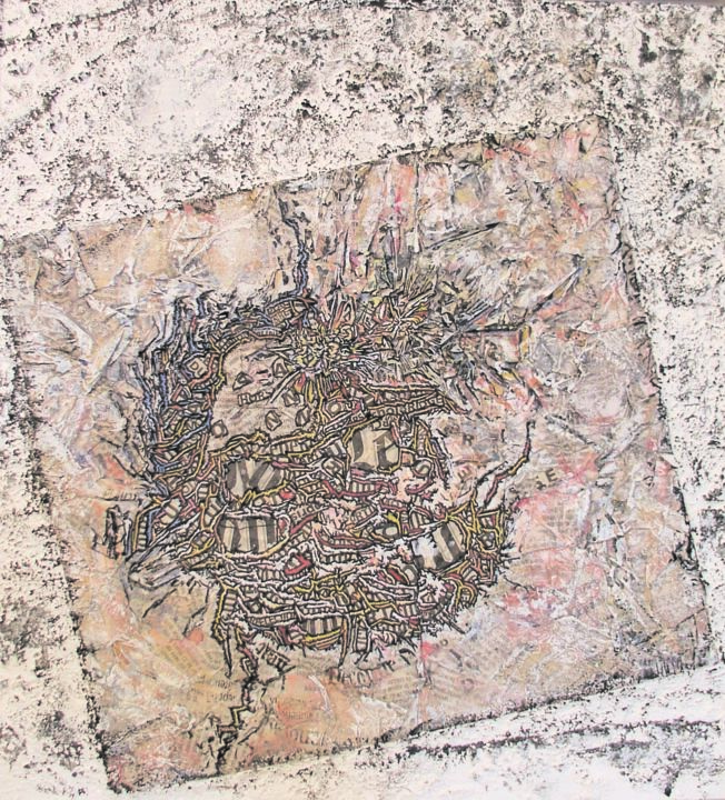 Ζωγραφική με τίτλο "osmose11.jpg" από Ducarteron, Αυθεντικά έργα τέχνης, Ακουαρέλα