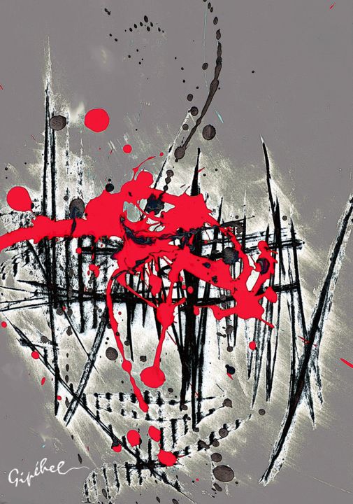Arts numériques intitulée "Les Raisins de la C…" par Gipéhel, Œuvre d'art originale, Peinture numérique