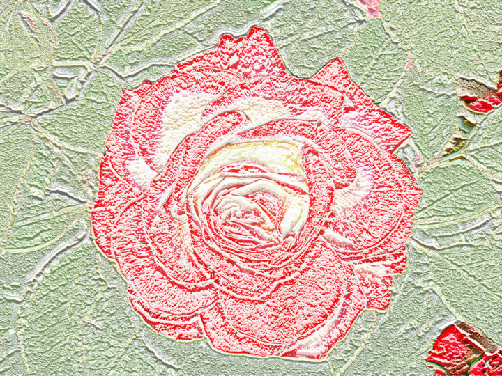 Fotografía titulada "p1010943-rose-141a.…" por Jean-Paul Martin, Obra de arte original