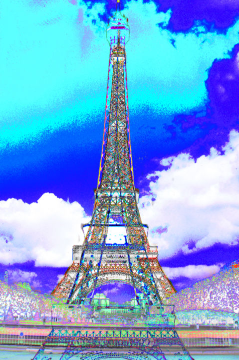 Photography titled "125-tour-eiffel-cop…" by Jean-Paul Martin, Original Artwork