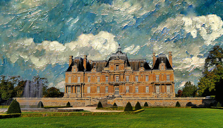 数字艺术 标题为“château de Maisons-…” 由Jean-Paul Martin, 原创艺术品, 照片蒙太奇
