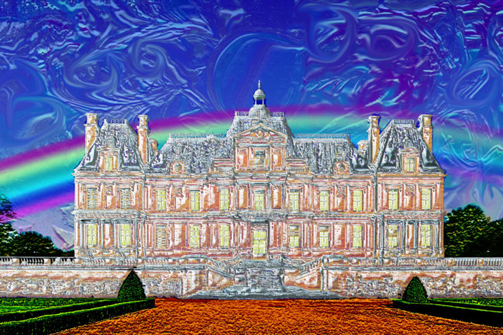 Digital Arts titled "château de Maisons-…" by Jean-Paul Martin, Original Artwork, 2D Digital Work