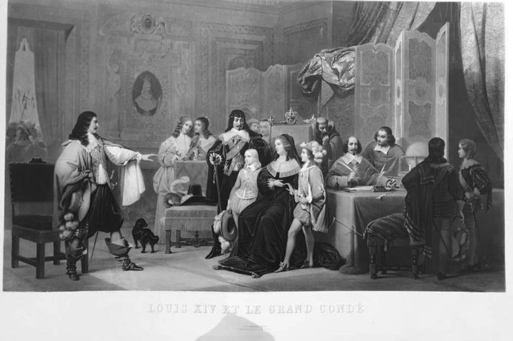 제목이 "Louis XIV et Le Gra…"인 판화 Jean-Paul Raphaël Sinibaldi로, 원작, 리소그래피