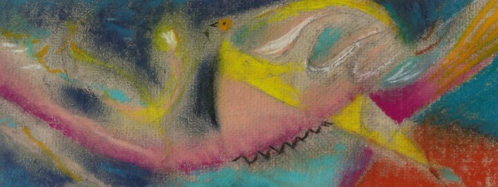 Drawing titled "Eternité 11" by Jean-Philippe Degraeve, Original Artwork, Pastel
