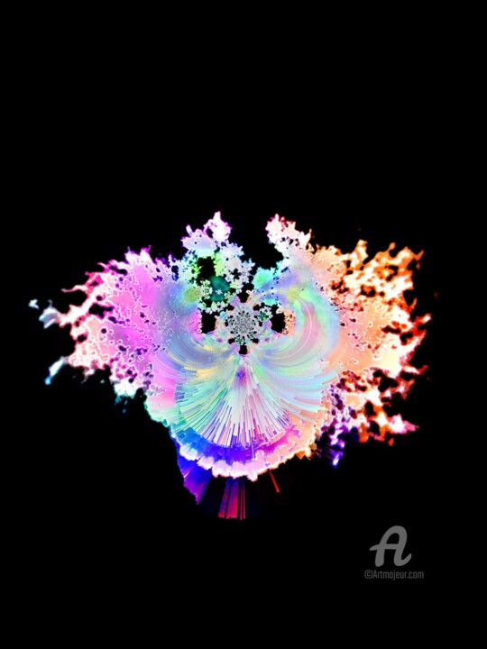 Arts numériques intitulée "wikimi pink bird" par Jean Philippe Desmoulins, Œuvre d'art originale, Modélisation 3D