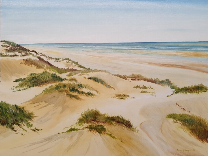 Painting titled "Le Touquet" by Jean-Philippe Guffroy, Original Artwork, Oil