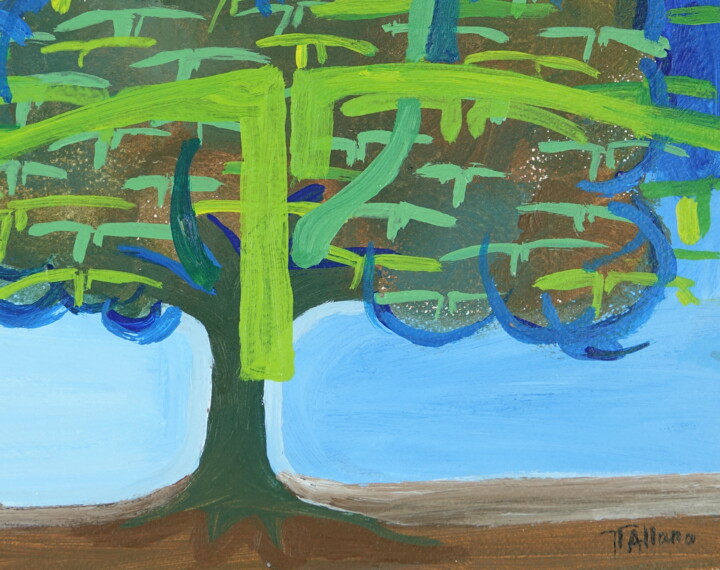绘画 标题为“L'arbre” 由Jean-Pierre Allano, 原创艺术品, 丙烯