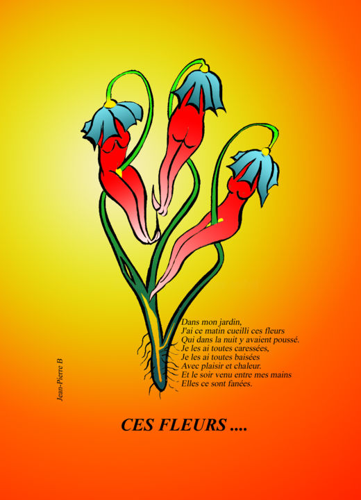 Digital Arts titled "«Botaniculs» - Érot…" by Jean-Pierre Beillard, Original Artwork, Acrylic