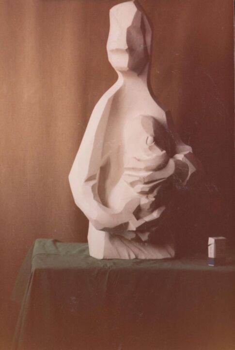 Sculpture intitulée "Le Tre età della do…" par Jean-Pierre Buscaglia, Œuvre d'art originale, Pierre
