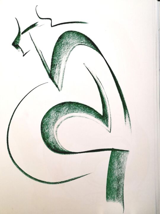 Dessin intitulée "R1" par Jean-Pierre Emond, Œuvre d'art originale, Pastel