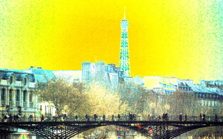 Arte digital titulada "Pont des arts" por Jean Pierre Fourrey, Obra de arte original, Trabajo Digital 2D