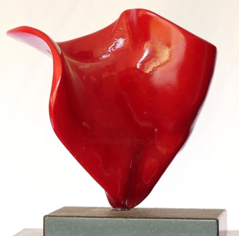 Sculpture titled "Abstraction sur L n…" by Jean Pierre Picheny, Original Artwork, Resin